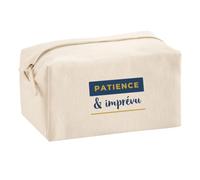 Trousse Multifonction Patience Imprevu - Multi-Purpose Case - Idée Trousse Multifonction Cadeau Anniversaire Fête Original Famille Travail Départ Collègue Retraite Noël. - Bleu&Jaune - 4