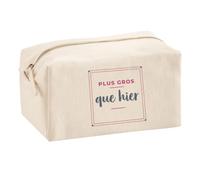 Trousse Multifonction Plus Gros Que Hier - Multi-Purpose Case - Idée Trousse Multifonction Cadeau Anniversaire Fête Original Famille Travail Départ Collègue Retraite Noël. - Rose&Gris - 3