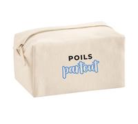Trousse Multifonction Poils Partout - Multi-Purpose Case - Idée Trousse Multifonction Cadeau Anniversaire Fête Original Famille Travail Départ Collègue Retraite Noël. - Noir&Bleu - 2