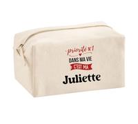 Trousse Multifonction Priorite N1 dans ma Vie C'est ma Juliette - Multi-Purpose Case - Idée Trousse Multifonction Cadeau Anniversaire Fête Original Famille Travail Départ Collègue Retraite Noël.