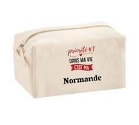 Trousse Multifonction Priorite N1 dans ma Vie C'est ma Normande - Multi-Purpose Case - Idée Trousse Multifonction Cadeau Anniversaire Fête Original Famille Travail Départ Collègue Retraite Noël.