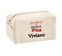 Trousse Multifonction Priorite N1 dans ma Vie C'est ma Viviane - Multi-Purpose Case - Idée Trousse Multifonction Cadeau Anniversaire Fête Original Famille Travail Départ Collègue Retraite Noël.