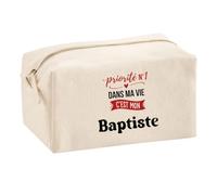 Trousse Multifonction Priorite N1 dans ma Vie C'est Mon Baptiste - Multi-Purpose Case - Idée Trousse Multifonction Cadeau Anniversaire Fête Original Famille Travail Départ Collègue Retraite Noël.