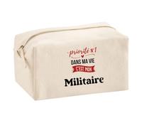 Trousse Multifonction Priorite N1 dans ma Vie C'est Mon Militaire - Multi-Purpose Case - Idée Trousse Multifonction Cadeau Anniversaire Fête Original Famille Travail Départ Collègue Retraite Noël.