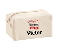 Trousse Multifonction Priorite N1 dans ma Vie C'est Mon Victor - Multi-Purpose Case - Idée Trousse Multifonction Cadeau Anniversaire Fête Original Famille Travail Départ Collègue Retraite Noël.