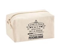 Trousse Multifonction Psychologue Ministère de la Magie | Trousse Scolaire Maquillage Idée Cadeau Collègue Noël Anniversaire | Trousse pour Fournitures Scolaires et de Bureau