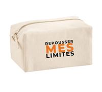 Trousse Multifonction Repousser Mes Limites - Multi-Purpose Case - Idée Trousse Multifonction Cadeau Anniversaire Fête Original Famille Travail Départ Collègue Retraite Noël. - Noir&Orange - 1