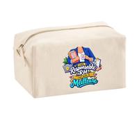 Trousse Multifonction Responsable RH C'est Juste la Meilleure Métier | Pochette en Coton 2,5 L avec Zip Métal et Forme Cubique | Toilette Maquillage École Câbles