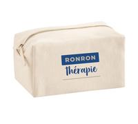 Trousse Multifonction Ronron Therapie - Multi-Purpose Case - Idée Trousse Multifonction Cadeau Anniversaire Fête Original Famille Travail Départ Collègue Retraite Noël. - Bleu&Marron - 4