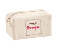 Trousse Multifonction Ronron Therapie - Multi-Purpose Case - Idée Trousse Multifonction Cadeau Anniversaire Fête Original Famille Travail Départ Collègue Retraite Noël. - Bordeaux&Rose - 3