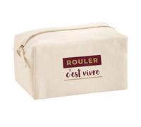 Trousse Multifonction Rouler Cest Vivre - Multi-Purpose Case - Idée Trousse Multifonction Cadeau Anniversaire Fête Original Famille Travail Départ Collègue Retraite Noël. - Bordeaux&Marron - 4