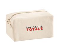 Trousse Multifonction Solidarite Totale - Multi-Purpose Case - Idée Trousse Multifonction Cadeau Anniversaire Fête Original Famille Travail Départ Collègue Retraite Noël. - Gris&Rouge - 1