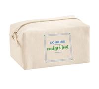 Trousse Multifonction Sourire Malgre Tout - Multi-Purpose Case - Idée Trousse Multifonction Cadeau Anniversaire Fête Original Famille Travail Départ Collègue Retraite Noël. - Bleu&Vert - 3