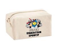 Trousse Multifonction Super Éducateur Sportif | Trousse Scolaire Maquillage Idée Cadeau Collègue Noël Anniversaire | pour Fournitures Scolaires et de Bureau