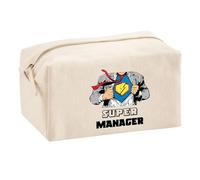 Trousse Multifonction Super Manager | Trousse Scolaire Maquillage Idée Cadeau Collègue Noël Anniversaire | pour Fournitures Scolaires et de Bureau