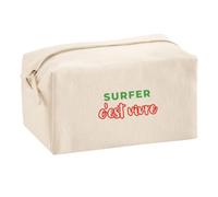 Trousse Multifonction Surfer Cest Vivre - Multi-Purpose Case - Idée Trousse Multifonction Cadeau Anniversaire Fête Original Famille Travail Départ Collègue Retraite Noël. - Vert&Rouge - 2