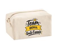 Trousse Multifonction Team Boss Toute l'Année - Multi-Purpose Case - Idée Trousse Multifonction Cadeau Anniversaire Fête Original Famille Travail Départ Collègue Retraite Noël.