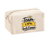 Trousse Multifonction Team Lapin Toute l'Année - Multi-Purpose Case - Idée Trousse Multifonction Cadeau Anniversaire Fête Original Famille Travail Départ Collègue Retraite Noël.