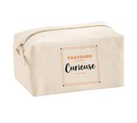 Trousse Multifonction Toujours Curieuse - Multi-Purpose Case - Idée Trousse Multifonction Cadeau Anniversaire Fête Original Famille Travail Départ Collègue Retraite Noël. - Orange&Noir - 3