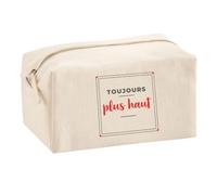 Trousse Multifonction Toujours Plus Haut - Multi-Purpose Case - Idée Trousse Multifonction Cadeau Anniversaire Fête Original Famille Travail Départ Collègue Retraite Noël. - Gris&Rouge - 3