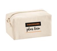 Trousse Multifonction Toujours Plus Loin - Multi-Purpose Case - Idée Trousse Multifonction Cadeau Anniversaire Fête Original Famille Travail Départ Collègue Retraite Noël. - Noir&Orange - 4