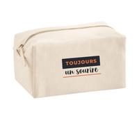 Trousse Multifonction Toujours Un Sourire - Multi-Purpose Case - Idée Trousse Multifonction Cadeau Anniversaire Fête Original Famille Travail Départ Collègue Retraite Noël. - Bleu&Terracotta - 4
