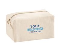 Trousse Multifonction Tout Commence par Un Oui - Multi-Purpose Case - Idée Trousse Multifonction Cadeau Anniversaire Fête Original Famille Travail Départ Collègue Retraite Noël. - Bleu&Turquoise - 2