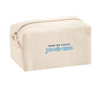 Trousse Multifonction Trop de Chats Jamais Assez - Multi-purpose Case - Idée Trousse Multifonction Cadeau Anniversaire Fête Original Famille Travail Départ Collègue Retraite Noël. - Bleu&Turquoise - 2