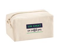 Trousse Multifonction Un Chat Ca Suffit Pas - Multi-Purpose Case - Idée Trousse Multifonction Cadeau Anniversaire Fête Original Famille Travail Départ Collègue Retraite Noël. - Bleu&Vert - 4-0120