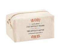 Trousse Multifonction Un Chef de Service Aussi Génial - École, Maquillage, Bureau - Trousse Scolaire - Idée Cadeau Collègue Noël, Anniversaire, Retraite ou Fin d’Année
