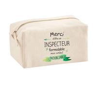Trousse Multifonction Un Inspecteur Inoubliable | Trousse Scolaire Fournitures Bureau Maquillage Idée Cadeau Collègue Noël Anniversaire