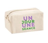 Trousse Multifonction Un Jour Une Seance - Multi-Purpose Case - Idée Trousse Multifonction Cadeau Anniversaire Fête Original Famille Travail Départ Collègue Retraite Noël. - Violet&Vert - 1