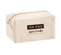 Trousse Multifonction Un Pas Apres Lautre - Multi-Purpose Case - Idée Trousse Multifonction Cadeau Anniversaire Fête Original Famille Travail Départ Collègue Retraite Noël. - Noir&Orange - 4