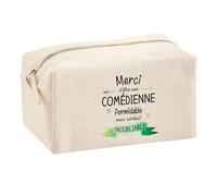 Trousse Multifonction Une Comédienne Inoubliable | Trousse Scolaire Fournitures Bureau Maquillage Idée Cadeau Collègue Noël Anniversaire