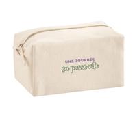 Trousse Multifonction Une Journee Ca Passe Vite - Multi-Purpose Case - Idée Trousse Multifonction Cadeau Anniversaire Fête Original Famille Travail Départ Collègue Retraite Noël. - Violet&Vert - 2