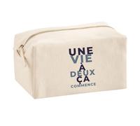 Trousse Multifonction Une Vie A Deux Ca Commence - Multi-Purpose Case - Idée Trousse Multifonction Cadeau Anniversaire Fête Original Famille Travail Départ Collègue Retraite Noël. - Bleu&Gris - 1
