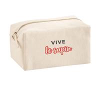 Trousse Multifonction Vive Le Sapin - Multi-Purpose Case - Idée Trousse Multifonction Cadeau Anniversaire Fête Original Famille Travail Départ Collègue Retraite Noël. - Gris&Rouge - 2