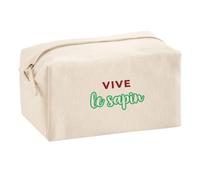 Trousse Multifonction Vive Le Sapin - Multi-Purpose Case - Idée Trousse Multifonction Cadeau Anniversaire Fête Original Famille Travail Départ Collègue Retraite Noël. - Bordeaux&Vert - 2