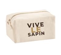 Trousse Multifonction Vive Le Sapin - Multi-Purpose Case - Idée Trousse Multifonction Cadeau Anniversaire Fête Original Famille Travail Départ Collègue Retraite Noël. - Marron&Marron - 1
