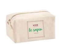 Trousse Multifonction Vive Le Sapin - Multi-Purpose Case - Idée Trousse Multifonction Cadeau Anniversaire Fête Original Famille Travail Départ Collègue Retraite Noël. - Bordeaux&Vert - 3