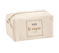 Trousse Multifonction Vive Le Sapin - Multi-Purpose Case - Idée Trousse Multifonction Cadeau Anniversaire Fête Original Famille Travail Départ Collègue Retraite Noël. - Marron&Marron - 3