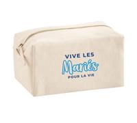 Trousse Multifonction Vive Les Maries pour la Vie - Multi-Purpose Case - Idée Trousse Multifonction Cadeau Anniversaire Fête Original Famille Travail Départ Collègue Retraite. - Bleu&Turquoise - 2