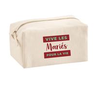 Trousse Multifonction Vive les Maries pour la Vie - Multi-purpose Case - Idée Trousse Multifonction Cadeau Anniversaire Fête Original Famille Travail Départ Collègue Retraite Noël. - Bordeaux&Vert - 4