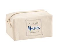 Trousse Multifonction Vive Les Maries pour la Vie - Multi-Purpose Case - Idée Trousse Multifonction Cadeau Anniversaire Fête Original Famille Travail Départ Collègue Retraite Noël. - Gris&Bleu - 3