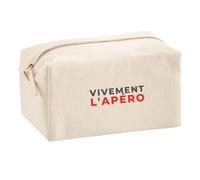Trousse Multifonction Vivement Lapero - Multi-Purpose Case - Idée Trousse Multifonction Cadeau Anniversaire Fête Original Famille Travail Départ Collègue Retraite Noël. - Gris&Rouge - 1