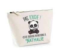 Trousse Nathalie Pas Touche Panda | Pochette Toilette Maquillage Idée Sac Cadeau