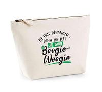 Trousse Ne Pas déranger dans ma tête Je suis au Boogie-Woogie | Pouch | Idée Pochette Toilette Maquillage Transport Cadeau Anniversaire Fête Original Famille Travail Départ Collègue Retraite
