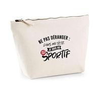 Trousse Ne Pas déranger dans ma tête Je suis au tir Sportif | Pouch | Idée Pochette Toilette Maquillage Transport Cadeau Anniversaire Fête Original Famille Travail Départ Collègue Retraite