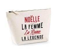 Trousse Noëlle la Femme la Reine la Légende | Pochette Toilette Maquillage | Idée Cadeau Petite Amie Copine Maman Amour Humour Noël Anniversaire Fête des Mères