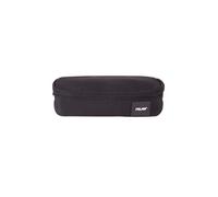 Trousse - Noir - Ovale - Avec compartiment - Scolaire - 20,5x9x5,5cm -